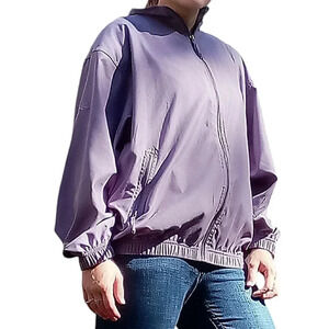 Vintage Reebok Golf Purple Full Zip Windbreaker Women's Size Medium